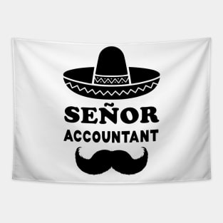 Señor Accountant Pun | Gift for Senior Accountants Tapestry