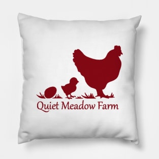 quiet meadow farm Pillow