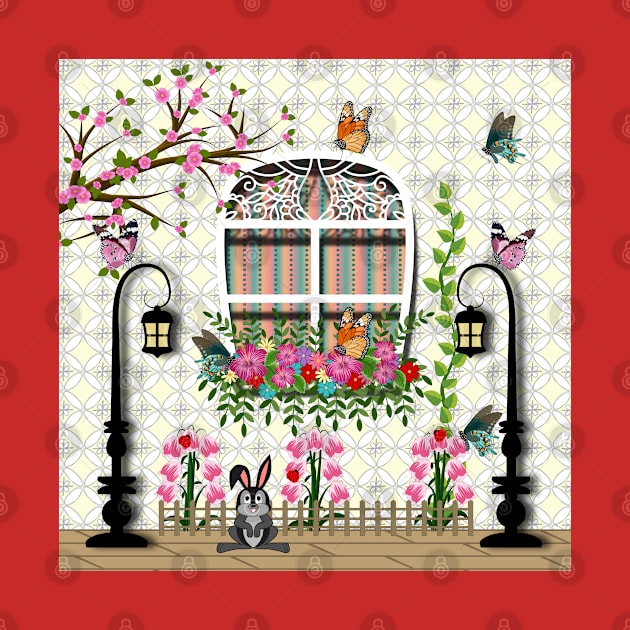 Floral Window Design by Designoholic