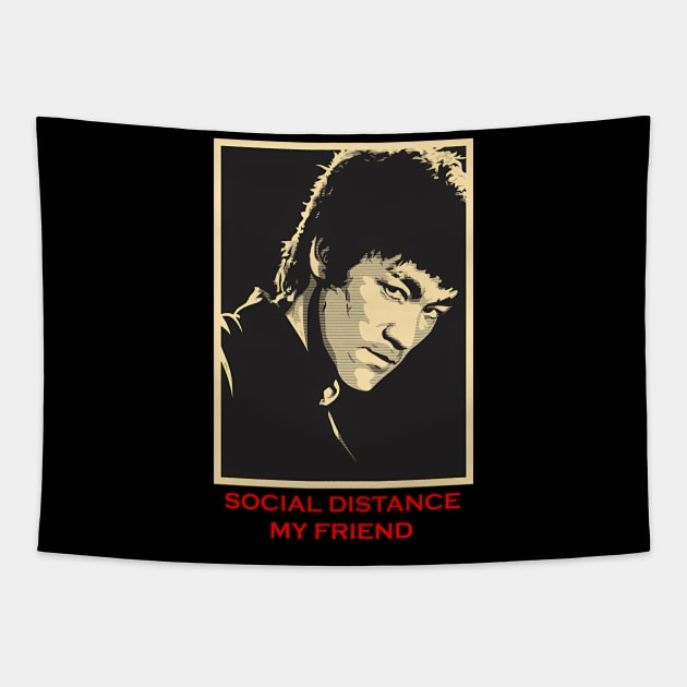 Vintage Bruce Movie Jeet Kune Do Be Water Lee Tapestry by Garmentcrooks