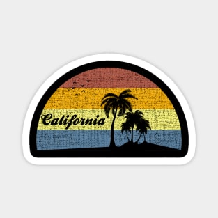 California Funny Vintage Summer Palm Tree Design Magnet