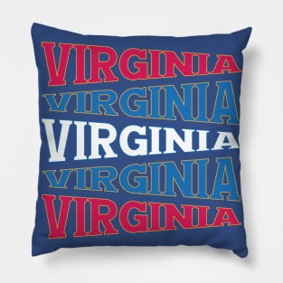 NATIONAL TEXT ART USA VIRGINIA Pillow