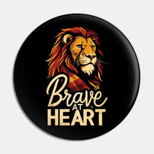 Brave at Heart - Lion with a Scarf - Magical Pin