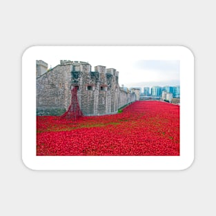 Tower Of London Red Poppy Magnet