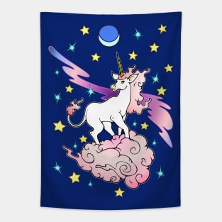 Space Unicorn Tapestry