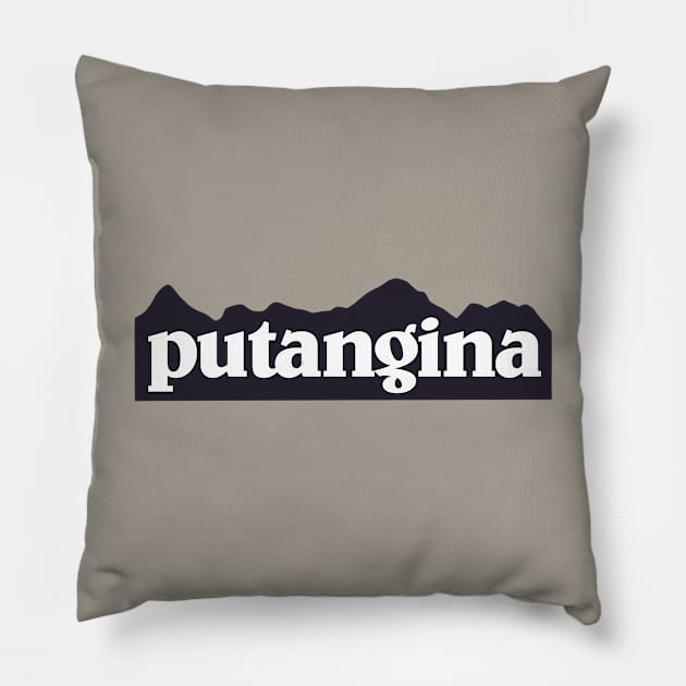 PUTANGINA TAGALOG FILIPINO WORD Pillow by Aydapadi Studio