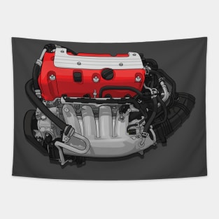 K20 Engine Tapestry