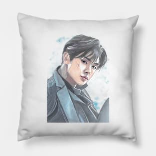 Choi Yeonjun Watercolour Painting Pillow