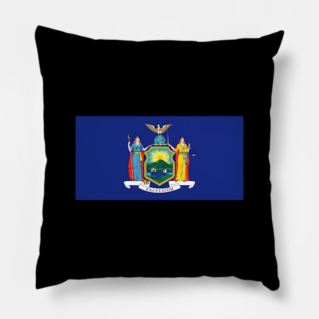 Flag - New York wo Txt Pillow by twix123844