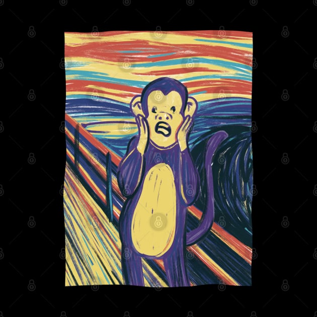 Primate Scream Expressionism by Life2LiveDesign