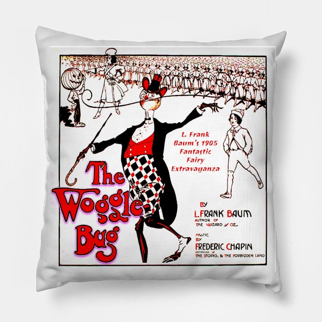 The Woggle-Bug 1905 Logo Pillow by StorybookGardens