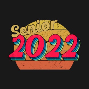 Class of 2022 Senior 2020 Graduation 2022 Party Seniors Retro Vintage T-Shirt