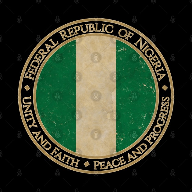 Vintage Federal Republic of Nigeria Africa African Flag by DragonXX