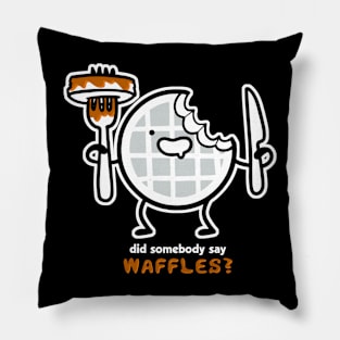 Did Someone Say Waffles Pillow