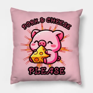 Pork and Cheese pig Pillow