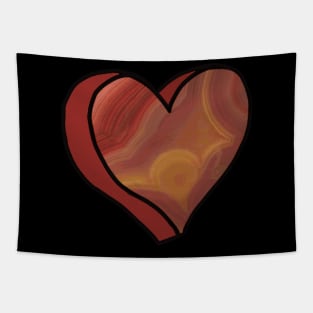 Agate Love Heart Tapestry
