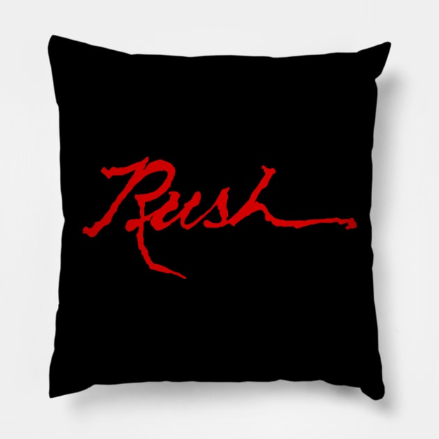 Rush Band Pillow by Sassy The Line Art