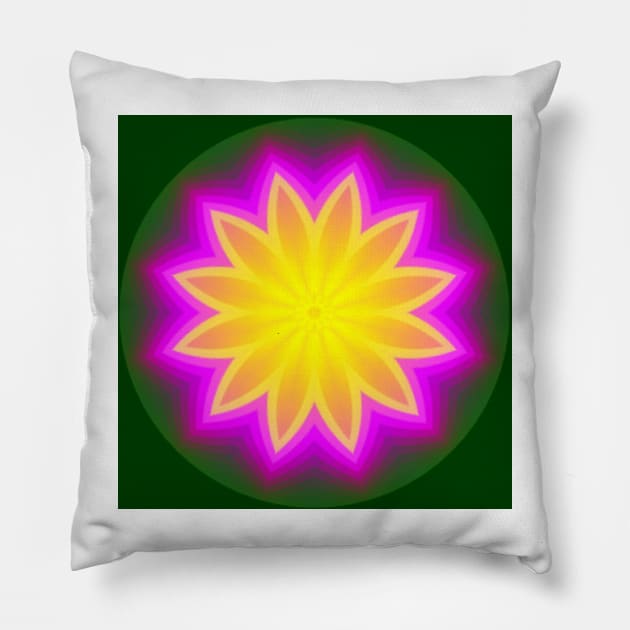 Floral Symmetry Pillow by DANAROPER