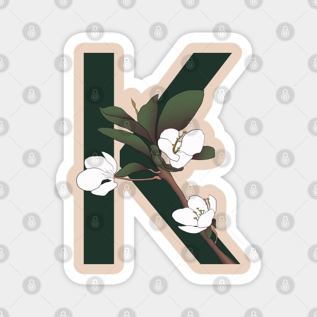 Monogram K Magnet by eveline