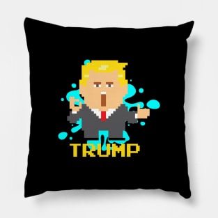 President Trump Pixel Character Pillow