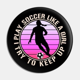 Women Soccer Pin