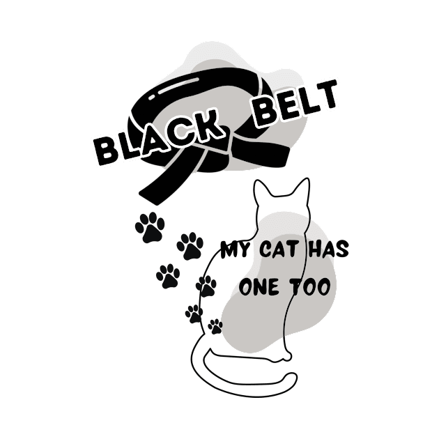 Black Belt Cute Cat | Karate Shirt by Sura