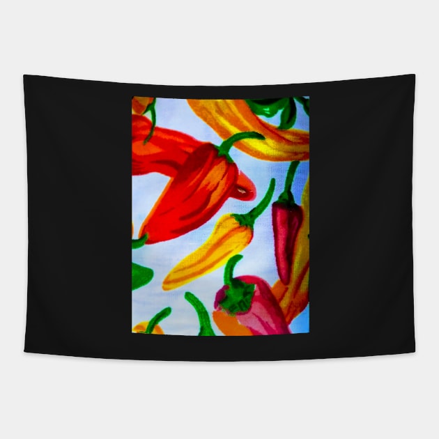 Red Hot Chili Peppers Tapestry by CrazyCraftLady