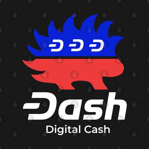 Dash Digital Cash Libertarian Cryptocurrency T-Shirt by dash