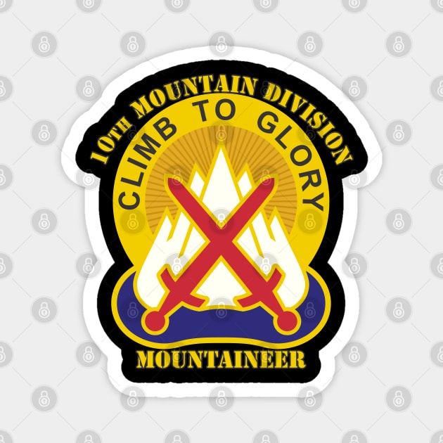 10th Mountain Division Magnet by MBK