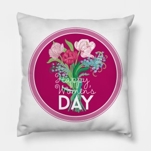 Happy International women's day, 8th March Pillow