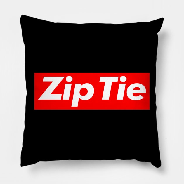 Zip Tie Technician Mechanic Car Lover Enthusiast Gift Idea Pillow by GraphixbyGD