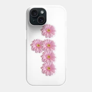 Letter i Pink Gerbera Daisy Phone Case