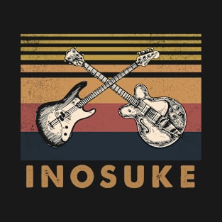 Retro Design Inosuke Proud Name Guitars Anime T-Shirt