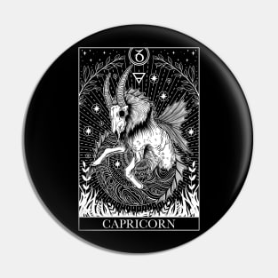 Zodiac sign tarot card Capricorn Pin