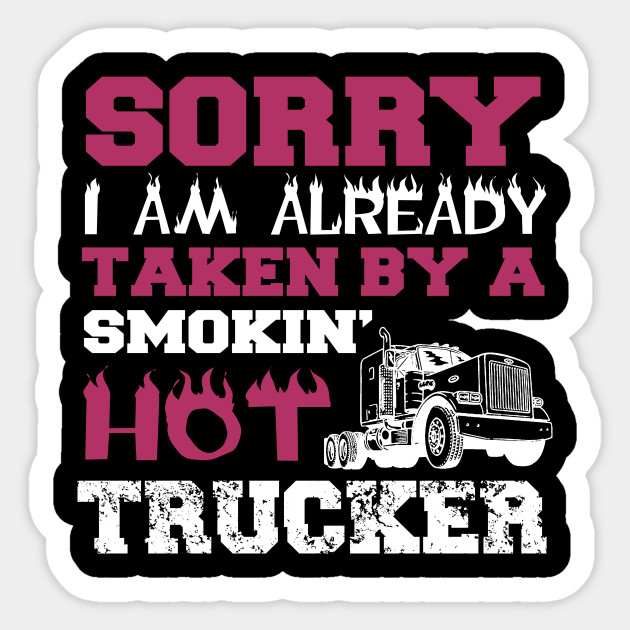 Trucker Wife Truckers Wife Sticker Teepublic