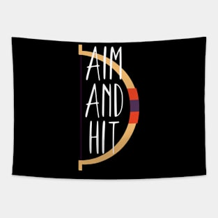 Archery aim and hit Tapestry