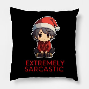 Extremely Sarcastic Christmas Pillow