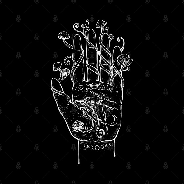 Palmistry - Black by Lorraine Rabbit