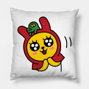 KakaoTalk Muzi and Con Red Riding Hood (Happy) Pillow