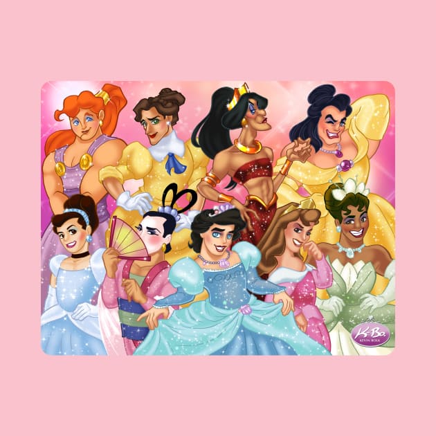 Princess Drag Queens by K-Bo.