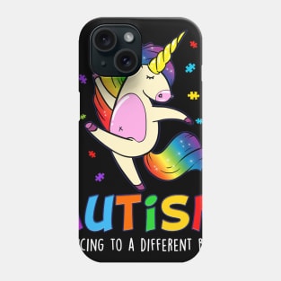 Autism awareness Dabbing unicorn puzzle piece kids Phone Case