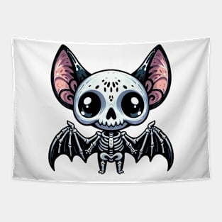 Cute Bat Skeleton Tapestry