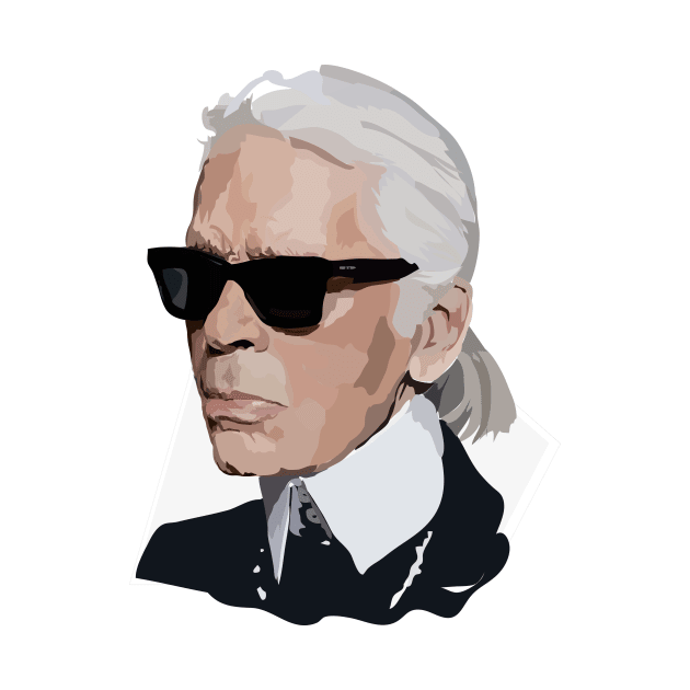 Karl Lagerfeld by annamckay