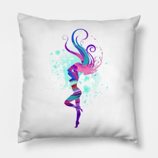 Painted girl Pillow