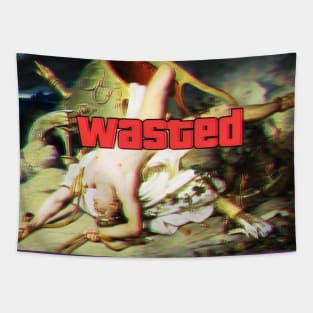 wasted drunk t-shirt Tapestry