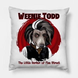 Weenie Todd (the Little Barker of Flea Street) Pillow