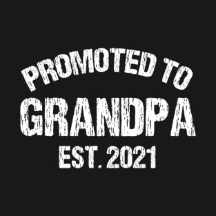 Promoted To Grandpa 2021 T-Shirt