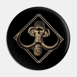 Mammoth Skull Design Pin