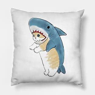 vintage-cat-shark Pillow