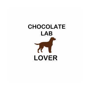 chocolate lab lover silhouette T-Shirt